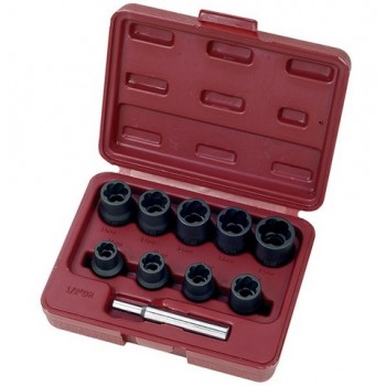 Set nasadnih ključev za odvijanje  polomljenih vijakov od 10 - 19 mm