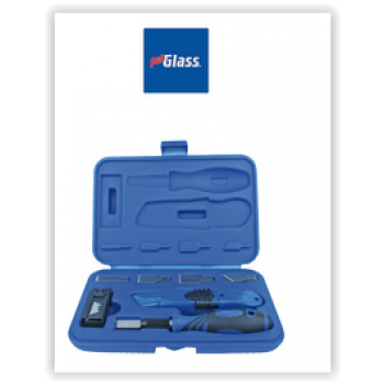 Set dleto z rezili za odstranjevanje lepila iz vetrobranskega stekla Pro glas