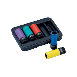 Set nasadnih ključev PVC strojni dolgi 1/2" 17,19,21,22,24mm (Default)