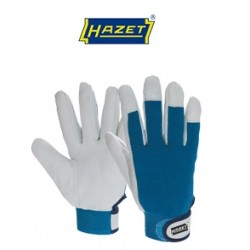 Rokavice Hazet usnjene spodaj modre