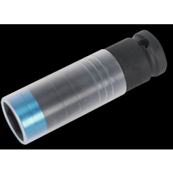Nasadni ključ 1/2" dolgi z obročkom PVC 17
