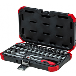 Set nasadnih ključev 1/4" gedore z ragljo 33 delni CAROLUS